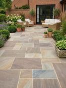 Raj Blend Indian Sandstone Paving Slabs - Mix Size Patio Pack