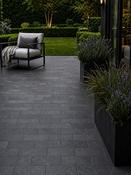 Roca Anthracite Outdoor Porcelain Cobble Setts - 200x100x20mm