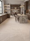 Roca Beige Matt Porcelain Tile - 600x600mm