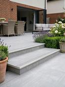Street Grey Porcelain Bullnose Tiles - 900x300x20mm image