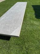 Sandstorm Warm Grey Porcelain Bullnose Tiles - 1200x300x20mm