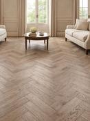 Sherwood Roasted Oak Herringbone Luxury Click Vinyl Flooring Tiles - 640x128x6mm image