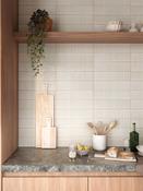 Soldeu White Brick Effect Wall Tiles - 75x300mm image