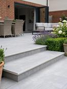 Street Grey Porcelain Bullnose Tiles - 900x450x20mm