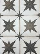 Talisman Black Decor Porcelain Tile - 225x225mm