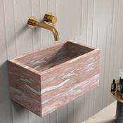 Rosa Norvegia Marble Wall Hung Basin - 390mm