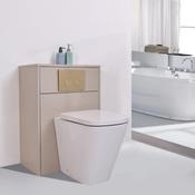 Manor Light Beige Freestanding WC Unit With Toilet, Water Tank &amp; Flush Plate - 600mm image