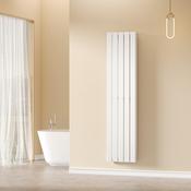 Boston White Double Panel Vertical Radiator - 1600x240mm image