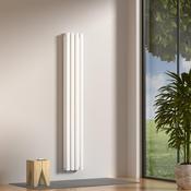 Boston White Double Panel Vertical Radiator - 1800x380mm image