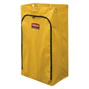 90 litre Janitorial Cleaning Cart Vinyl Bag - Traditional, Yellow
