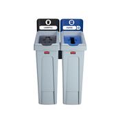 Slim Jim Recycling Station Bundle 2 Stream - Landfill/Paper image