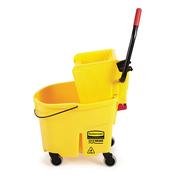 WaveBrake 35 QT Side-Press Bucket and Wringer, Yellow image
