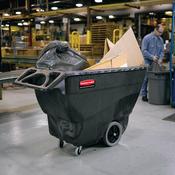 Structural Foam Tilt Truck, Heavy-Duty, 1 Cubic Yard, Black image