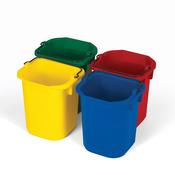 4-Pack of 5 Qt Disinfecting Pails – Blue, Red, Yellow, Green image