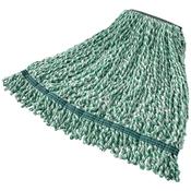 20 Oz Web Foot Microfibre Wet Mop, 1 In Headband, Green image