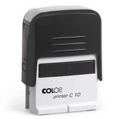 Hand stamp, Colop P10, 10 x 27 mm (2 lines of text) image