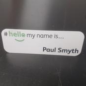 Sublimation name badge, 75mm x 35mm image