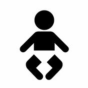 Baby changing sign - Aluminium image