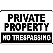 "Private Property" Sign - Aluminium image