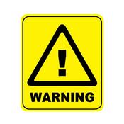 "Warning" Hazard Sign - Aluminium image