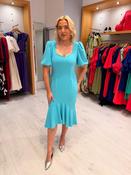 Rolemode Aqua Puff Sleeve Midi Dress