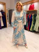 St Tropez Blue Ruffle Dress