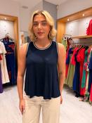 Dolores Navy Vest