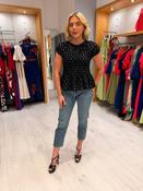 Soaked Polka Dot Ruched Top image