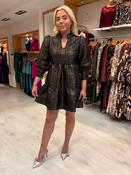 Emily Lovelock Metallic Mini Dress