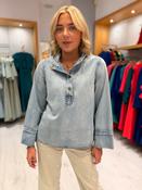 My Essential Wardrobe Light Wash Denim Blouse image