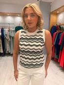 Kaffe Black and White Knit Top image