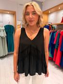 Soaked Black Boho Top image