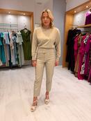 Yaya Cashmere Faux Leather Trouser
