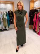 Soaked Khaki Draped Maxi Dress image