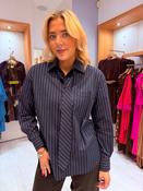 K Design Navy Pinstripe Tie Shirt image