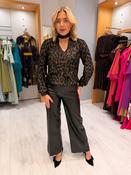 Soaked Black Faux Leather Trousers image