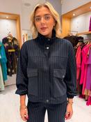 K Design Navy Pinstripe Jacket image