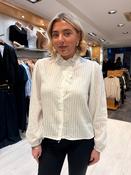 Kaffe White Shirt with Frill Collar image