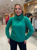 Hv Polo Melina Green Polo Neck Knit image