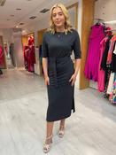 Yaya Charcoal Belted Dress