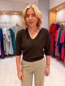 Yaya Fine Knit V-Neck Top