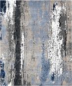 Thar Grey Blue Abstract Rug image