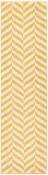 Muse Yellow Chevron Flatweave Runner MU08