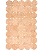 Beige Jute &amp; Sisal,Flatweave,Washable,Door Mat Area Rug in Small size, Hand Woven using Polypropylene and Modern design in 90 x 150 cm size image