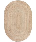Beige Jute &amp; Sisal,Flatweave,Washable,Door Mat Area Rug in Small size, Hand Woven using Polypropylene and Modern design in 70 x 120 cm size image
