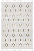 Beige Aztec,Geometric Area Rug in Small size, Machine Made using Polypropylene with Brown and Modern design in 60 x 100 cm size image