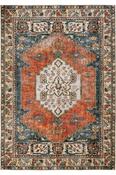 Multicolour Persian &amp; Oriental Printed Cotton Washable Rug for Kitchen in Small size 75 × 150 cm image