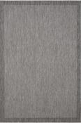 Grey &amp; Cream Jute &amp; Sisal Flatweave Cotton Washable Rug for Outdoor Area in Small size 80 × 150 cm image
