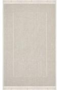 Beige Plain Washable Rug for Outdoor Area in Small size 80 × 150 cm image