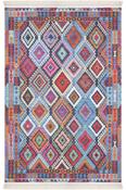Multicolour Kilim Printed Cotton Washable Rug for Kitchen in Small size 80 × 150 cm image